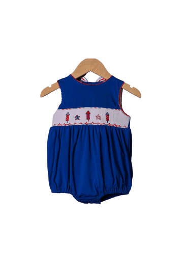 Smocked Red, White and Boom Short Set main image 0