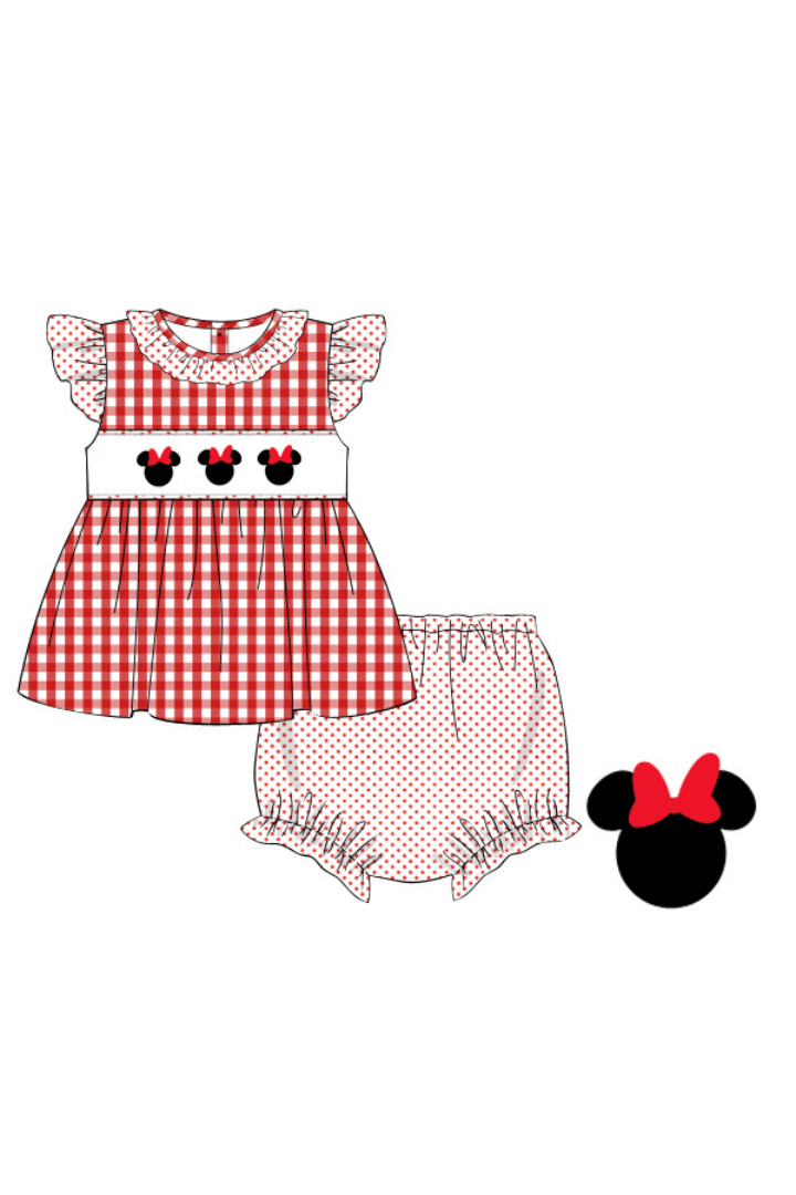 Minnie mouse smocked on sale outfit