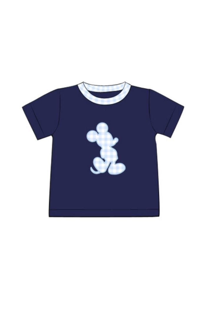 The Smocked Flamingo Mouse Appliqué T-shirt