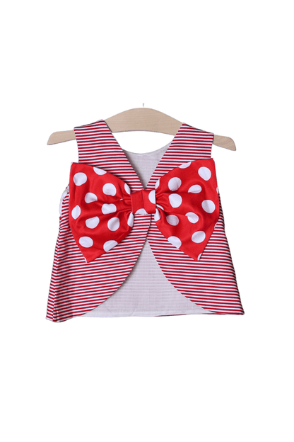 The Smocked Flamingo Smocked Mouse Bow Back Set