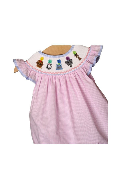Smocked Party Animal Bubble The Smocked Flamingo Smocked Party Animal Bubble The Smocked Flamingo