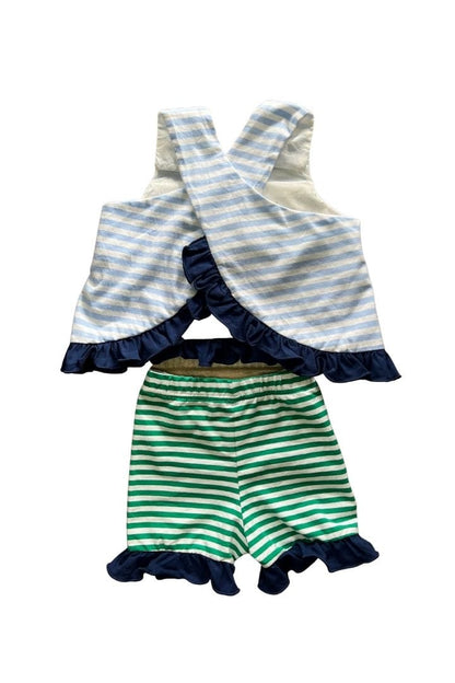 The Smocked Flamingo You've Got a Friend in Me Hand Smocked Ruffle Set